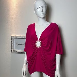 SKY pink tunic with crystal detail